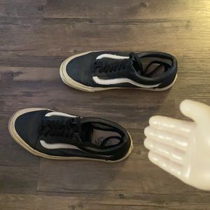 Vans Old Skool previously worn all leather size US 8 men’s US 9.5 women’s